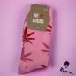 Preview: Pinke Hanfblatt Socken 36-42